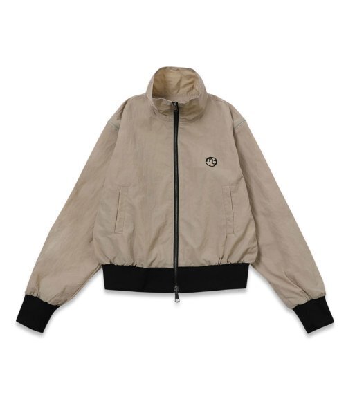 MACKY(マッキー)の「ジップアップベストウィンドブレーカーベージュ(ナイロンジャケット・レディース・その他・1)」の2枚目の写真