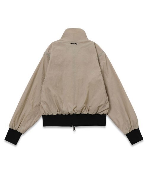 MACKY(マッキー)の「ジップアップベストウィンドブレーカーベージュ(ナイロンジャケット・レディース・その他・1)」の3枚目の写真