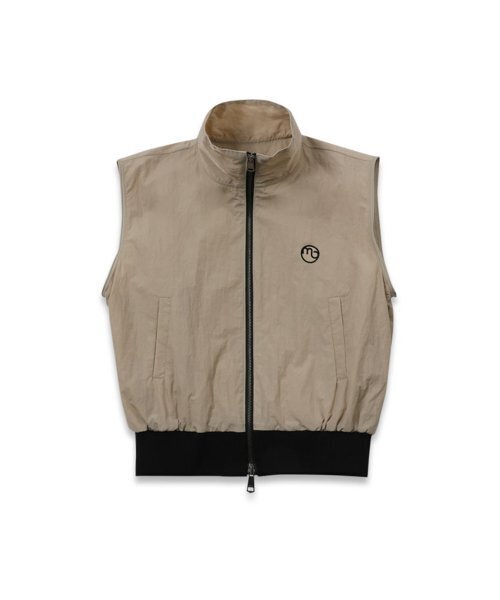 MACKY(マッキー)の「ジップアップベストウィンドブレーカーベージュ(ナイロンジャケット・レディース・その他・1)」の4枚目の写真