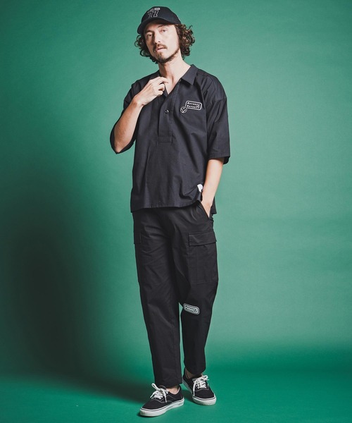 seventy seven(セブンティセブン)の「mhs2488-half sleeve skipper shirt スキッパーシャツ(7726S020)(シャツ/ブラウス・メンズ・ピンク/ホワイト/ブラック・XL/L/M/S)」の11枚目の写真