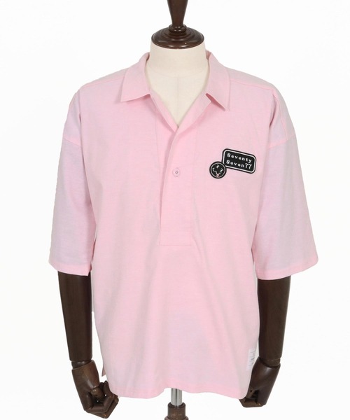 seventy seven(セブンティセブン)の「mhs2488-half sleeve skipper shirt スキッパーシャツ(7726S020)(シャツ/ブラウス・メンズ・ピンク/ホワイト/ブラック・XL/L/M/S)」の18枚目の写真