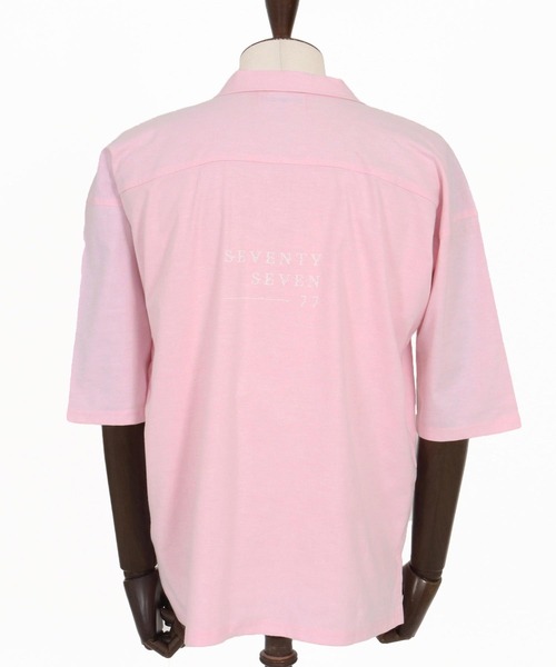seventy seven(セブンティセブン)の「mhs2488-half sleeve skipper shirt スキッパーシャツ(7726S020)(シャツ/ブラウス・メンズ・ピンク/ホワイト/ブラック・XL/L/M/S)」の19枚目の写真