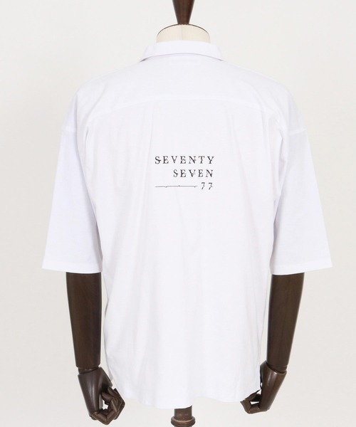 seventy seven(セブンティセブン)の「mhs2488-half sleeve skipper shirt スキッパーシャツ(7726S020)(シャツ/ブラウス・メンズ・ピンク/ホワイト/ブラック・XL/L/M/S)」の21枚目の写真