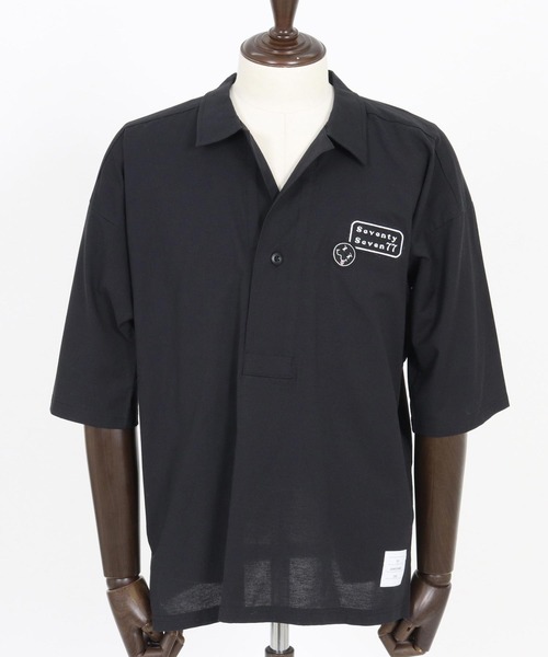 seventy seven(セブンティセブン)の「mhs2488-half sleeve skipper shirt スキッパーシャツ(7726S020)(シャツ/ブラウス・メンズ・ピンク/ホワイト/ブラック・XL/L/M/S)」の22枚目の写真