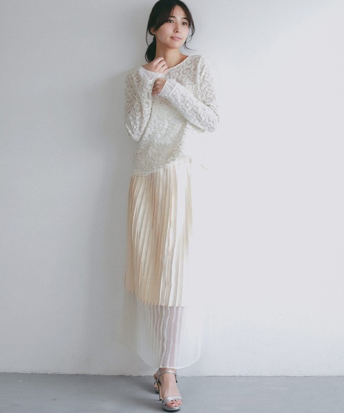AJUGA.(アジュガ)の「シアージャガードフラワーカットソー(Tシャツ/カットソー・レディース・ブラック・S)」の7枚目の写真