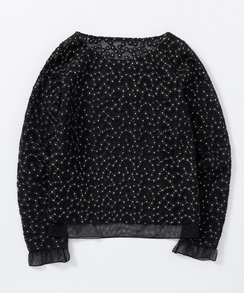 AJUGA.(アジュガ)の「シアージャガードフラワーカットソー(Tシャツ/カットソー・レディース・ブラック・S)」の11枚目の写真