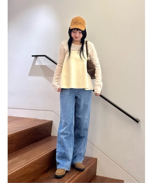 allureville(アルアバイル)の「ニットビスチェ(ニット/セーター・レディース・ネイビー/オフホワイト・2)」の17枚目の写真