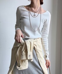 DouDou | 【REI企画カラーあり】スクエアニットロングスリーブプルオーバー(ニット/セーター)