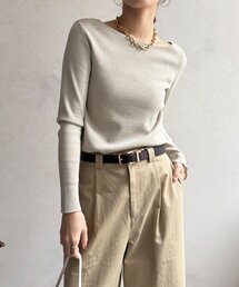 DouDou | 【REI企画カラーあり】スクエアニットロングスリーブプルオーバー(ニット/セーター)