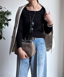 DouDou | 【REI企画カラーあり】スクエアニットロングスリーブプルオーバー(ニット/セーター)