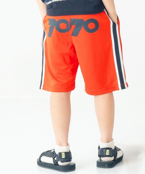 DILASH(ディラッシュ)の「【ドライジャージ】 7070ロゴハーフパンツ(その他パンツ・キッズ・ブラック/ターコイズブルー/レッド・130/120/110/100/90/80/140)」の3枚目の写真