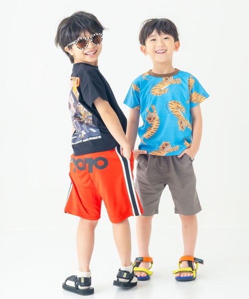 DILASH(ディラッシュ)の「【ドライジャージ】 7070ロゴハーフパンツ(その他パンツ・キッズ・ブラック/ターコイズブルー/レッド・130/120/110/100/90/80/140)」の6枚目の写真