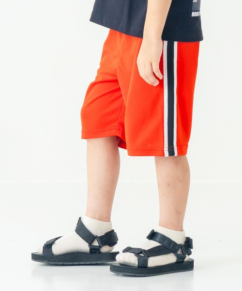 DILASH(ディラッシュ)の「【ドライジャージ】 7070ロゴハーフパンツ(その他パンツ・キッズ・ブラック/ターコイズブルー/レッド・130/120/110/100/90/80/140)」の4枚目の写真
