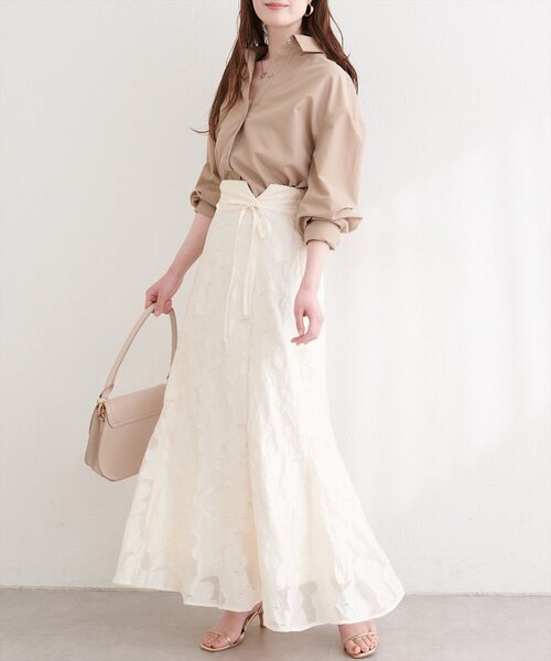 natural couture（ナチュラルクチュール）の「マルチウェイシャツ（シャツ/ブラウス・レディース・ピンク/オフホワイト/ベージュ/その他1/サックスブルー・FREE）」の17枚目の写真