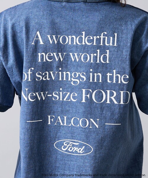 GOOD ROCK SPEED（グッドロックスピード）の「【GOOD ROCK SPEED / グッドロックスピード】FORD ロゴプリント/FORD Ringer /CARグラフィック/ユニセックス（Tシャツ/カットソー・メンズ・ネイビー/ホワイト系その他/ホワイト系その他2・M/L/XL）」の11枚目の写真