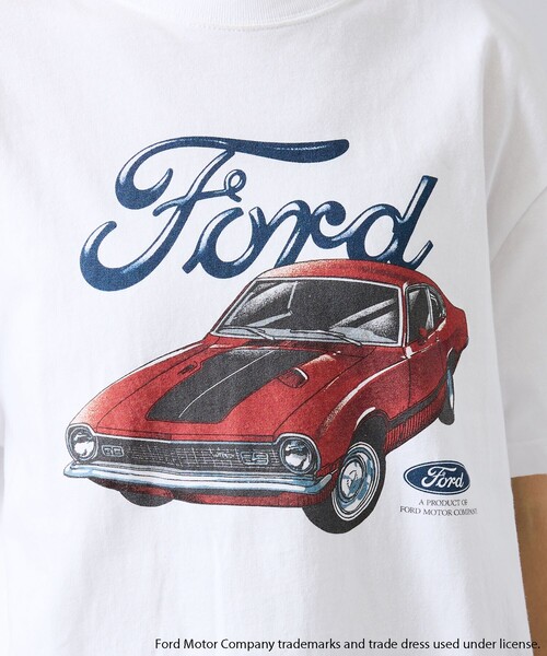 GOOD ROCK SPEED（グッドロックスピード）の「【GOOD ROCK SPEED / グッドロックスピード】FORD ロゴプリント/FORD Ringer /CARグラフィック/ユニセックス（Tシャツ/カットソー・メンズ・ネイビー/ホワイト系その他/ホワイト系その他2・M/L/XL）」の9枚目の写真
