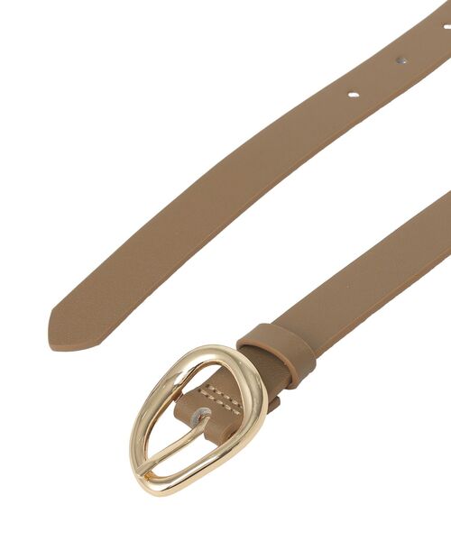 Green　Parks（グリーンパークス）の「ニュアンスバックルベルト（ベルト・レディース・ブラック/ベージュ・FREE）」の5枚目の写真