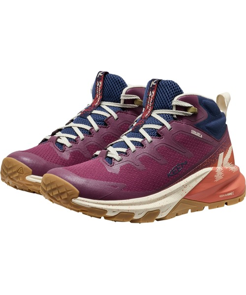 KEEN（キーン）の「TARGHEE APEX MID WP / ターギー エイペックス ミッド ウォータープルーフ / レディース ブーツ（ブーツ・レディース・ワインレッド・23cm/23.5cm/24.5cm/25cm/24cm）」の4枚目の写真
