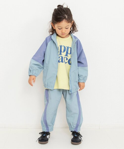 BREEZE(ブリーズ)の「【セットアップ可】ラインアクティブ ナイロンワイドパンツ(その他パンツ・キッズ・ベージュ/オレンジ/ブラック/サックスブルー・110/100/80/90/130/150/120/140)」の9枚目の写真