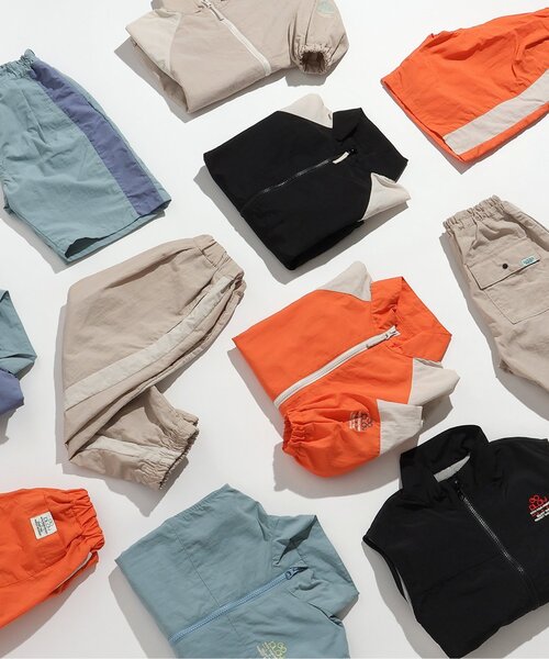 BREEZE（ブリーズ）の「ラインアクティブ ナイロンパンツ_セットアップ可_ジュニア対応（その他パンツ・キッズ・ベージュ/オレンジ/ブラック/サックスブルー・110/100/80/90/130/150/120/140）」の14枚目の写真