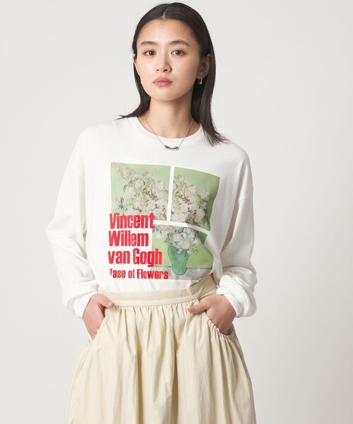 CITEN(シテン)の「<CITEN>ファインアートロンT(Tシャツ/カットソー・レディース・その他2/その他1/ブラック・S/M)」の2枚目の写真