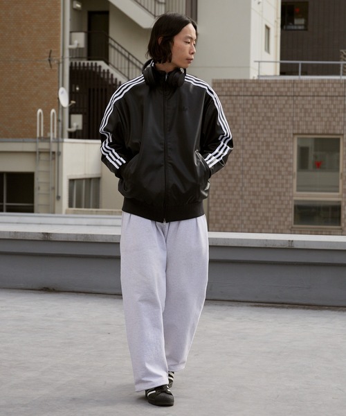 adidas(アディダス)の「adidas/アディダス PLEATHER 3S TT トレフォイルロゴ スリーストライプス レザージャケット 2026年 夏 夏服 秋服(ブルゾン・メンズ・ブラック/ブラウン・S/M/L/XL)」の18枚目の写真