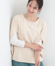 SHOO・LA・RUE | 【2点セット】体型カバーにも ポンチョ風 スエードトップス+ロンT(その他トップス)