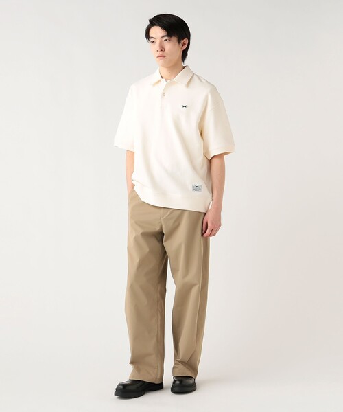 PENNEYS(ぺニーズ)の「【EXCLUSIVE】PENNEY'S / FOX スウェット ポロシャツ(6/18値下げ・ユニセックス)(ポロシャツ・メンズ・ナチュラル/ライトグレー・SMALL/MEDIUM/LARGE)」の3枚目の写真