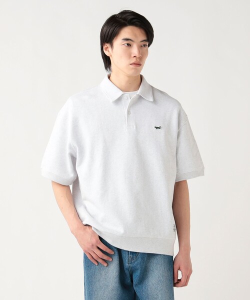 PENNEYS(ぺニーズ)の「【EXCLUSIVE】PENNEY'S / FOX スウェット ポロシャツ(6/18値下げ・ユニセックス)(ポロシャツ・メンズ・ナチュラル/ライトグレー・SMALL/MEDIUM/LARGE)」の1枚目の写真