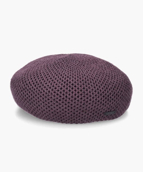 arth(アース)の「arth Linen Mesh Beret / アース(ハンチング/ベレー帽・レディース・パープル/ブラック/ライトブルー・M/57.5cm)」の1枚目の写真