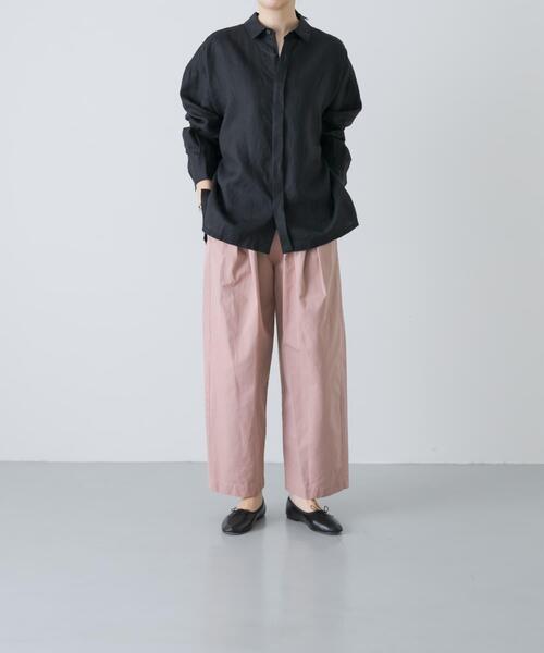 かぐれ（カグレ）の「リネンレギュラーボックスシャツ（シャツ