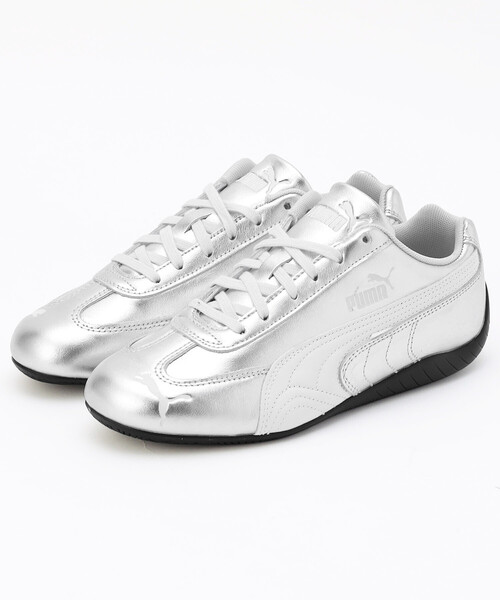 FREAK'S STORE(フリークスストア)の「PUMA/プーマ SPEEDCAT SILVER WOMENS/スピードキャット シルバー スニーカー(スニーカー・レディース・ライトグレー・24.5cm/24.0cm/23.5cm)」の1枚目の写真