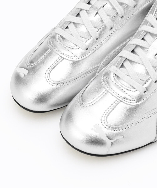 FREAK'S STORE(フリークスストア)の「PUMA/プーマ SPEEDCAT SILVER WOMENS/スピードキャット シルバー スニーカー(スニーカー・レディース・ライトグレー・24.5cm/24.0cm/23.5cm)」の4枚目の写真