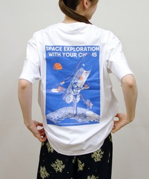 CHUMS/チャムス　スペースブービースペースシップポケットTEE　Space Booby Spaceship Pocket TEE