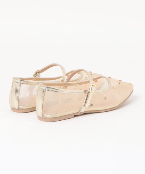 Bridget Birkin(ブリジットバーキン)の「【Bridget Birkin】ドットビジューチュールフラットシューズ(561523)(パンプス・レディース・ブラック系その他/ゴールド系その他/シルバー系その他・22.5/23/23.5/24/24.5)」の11枚目の写真