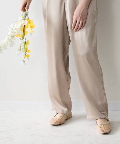 Bridget Birkin(ブリジットバーキン)の「【Bridget Birkin】ドットビジューチュールフラットシューズ(561523)(パンプス・レディース・ブラック系その他/ゴールド系その他/シルバー系その他・22.5/23/23.5/24/24.5)」の7枚目の写真