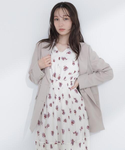 完売 今期新作 新品 ヌーボーフラワープリントワンピース ¥52,800 セール】◇ぼかしフラワープリントワンピース（ワンピース）｜NATURAL