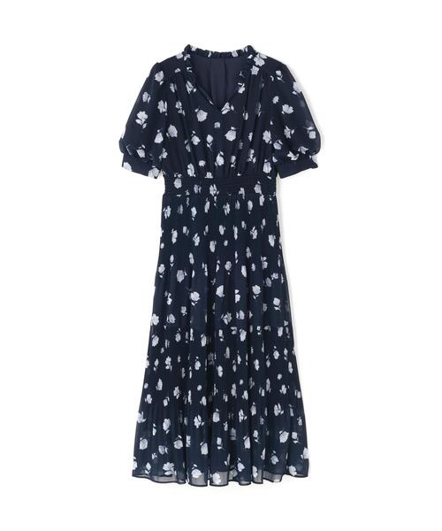 NATURAL BEAUTY BASIC（ナチュラルビューティーベーシック）の「◇ぼかしフラワープリントワンピース（ワンピース・レディース・ブルー系その他6/ブルー系その他/ホワイト系その他・P/S/MEDIUM）」の7枚目の写真