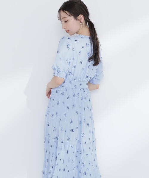 セール】◇ぼかしフラワープリントワンピース（ワンピース）｜NATURAL