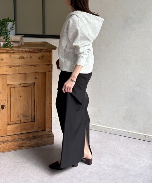 Thevon(ゼボン)の「Wジップボンディングパーカー(パーカー・レディース・グレー/ブラック/アイボリー・FREE)」の9枚目の写真