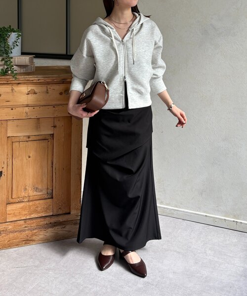 Thevon(ゼボン)の「Wジップボンディングパーカー(パーカー・レディース・グレー/ブラック/アイボリー・FREE)」の12枚目の写真