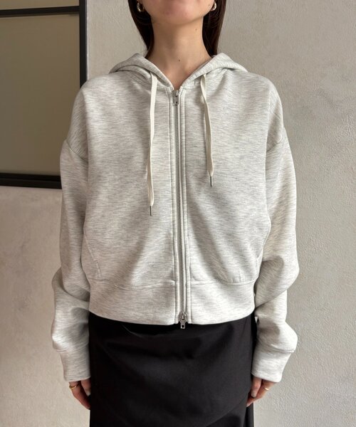 Thevon(ゼボン)の「Wジップボンディングパーカー(パーカー・レディース・グレー/ブラック/アイボリー・FREE)」の13枚目の写真