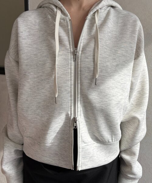 Thevon(ゼボン)の「Wジップボンディングパーカー(パーカー・レディース・グレー/ブラック/アイボリー・FREE)」の17枚目の写真