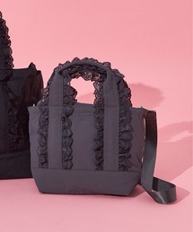 【SALON de RUBAN / サロン ド ルヴァン】 レース付き2wayトートバッグ S
