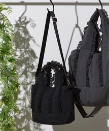 SALON de RUBAN | 【SALON de RUBAN / サロン ド ルヴァン】 レース付き2wayトートバッグ S(トートバッグ)