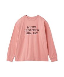 3段ロゴグラフィックロングTシャツシャツ