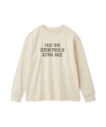3段ロゴグラフィックロングTシャツシャツ