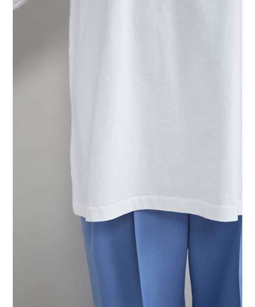 Mila Owen(ミラオーウェン)の「3段ロゴグラフィックロングTシャツシャツ(Tシャツ/カットソー・レディース・ホワイト/ピンク/クリーム・F)」の10枚目の写真