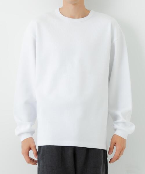 URBAN RESEARCH(アーバンリサーチ)の「『UR TECH』度詰めワッフルロングスリーブ(Tシャツ/カットソー・メンズ・ライトグレー/ブラック/ホワイト/オートミール・SMALL/X-LARGE/LARGE/MEDIUM)」の5枚目の写真