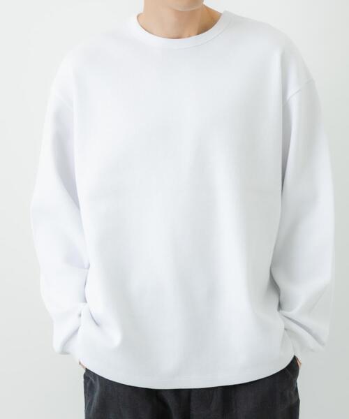 URBAN RESEARCH(アーバンリサーチ)の「『UR TECH』度詰めワッフルロングスリーブ(Tシャツ/カットソー・メンズ・ライトグレー/ブラック/ホワイト/オートミール・SMALL/X-LARGE/LARGE/MEDIUM)」の6枚目の写真